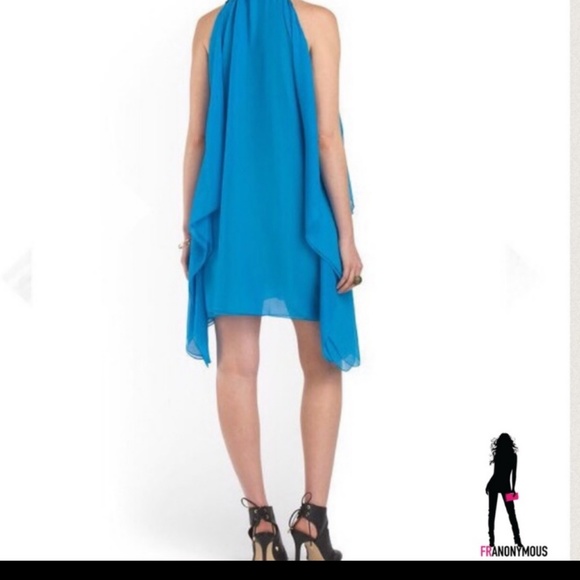 Diesel Blue Chiffon Halter Neck Dress - Picture 3 of 3